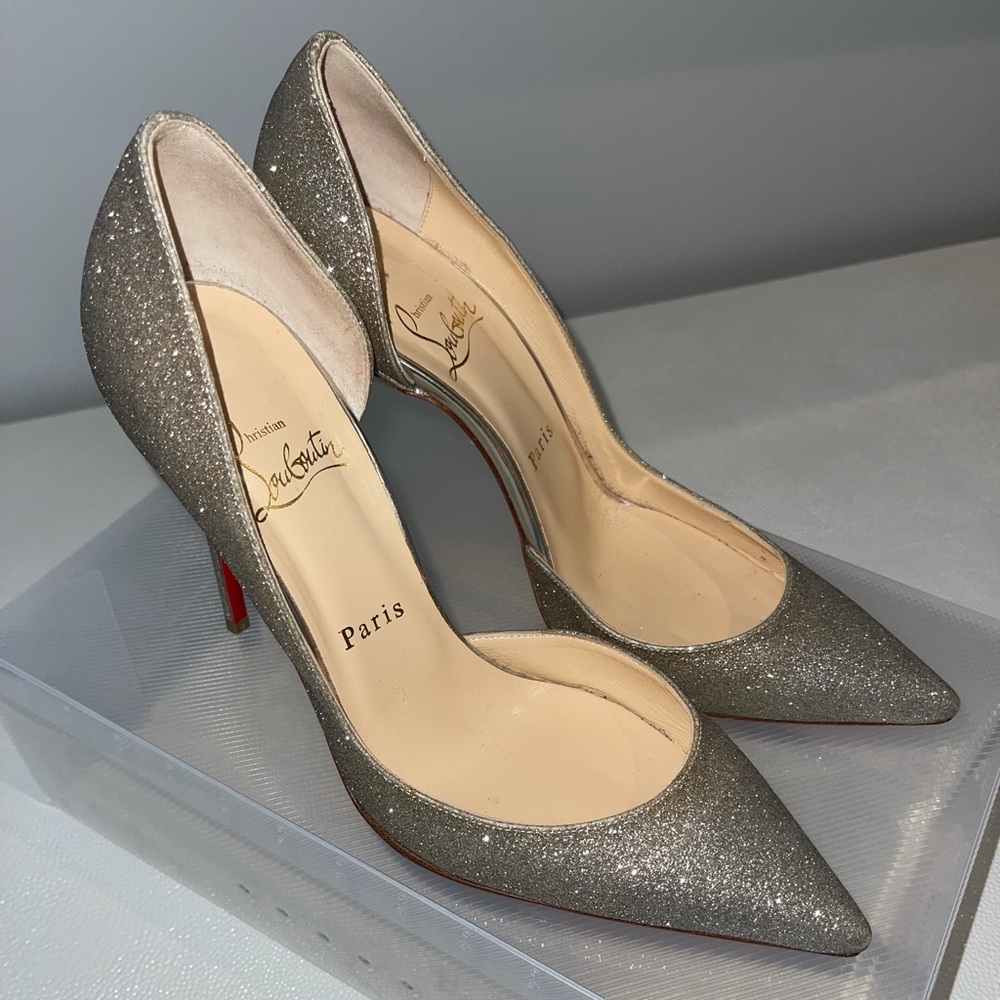 Christian Louboutin Iriza glitter pumps